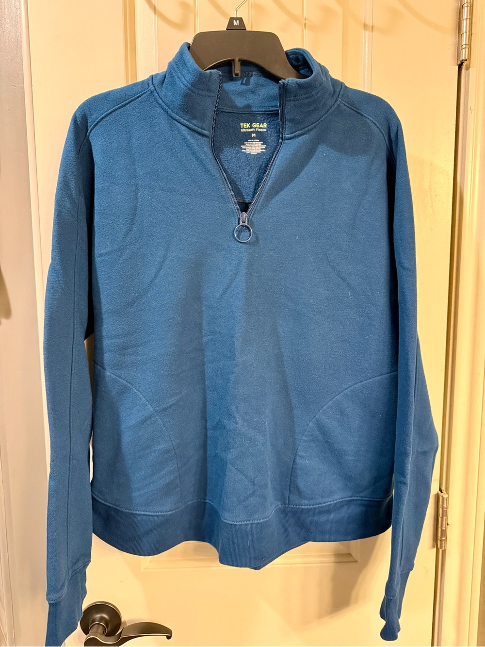 tek gear women’s Teal-Blue Quarter Zip Pullover